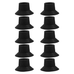 10Pcs Universal Rubber Feet Black Non Slip Leg Caps for Chairs and Trampolines