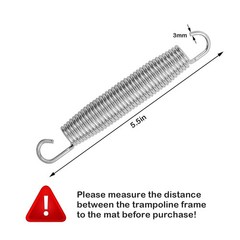 5 Pack 5.5 Inch Replacement Trampoline Springs Heavy Duty Stainless Steel Spr
