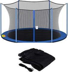 Replacement Safety Net Enclosure for 12 ft Round Trampoline For 6 Poles Frame US