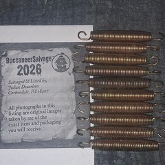 Lot of 10 6.5″ 6 1/2″ Heavy Duty Galvanized Trampoline Springs Replacement Set