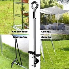15″ Ground Anchors Screw-in – Heavy Duty for High Winds – Ground Stakes – Earth