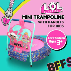 LOL Surprise! OMG Dolls Indoor Mini Trampoline with Handle for Toddlers, Feature