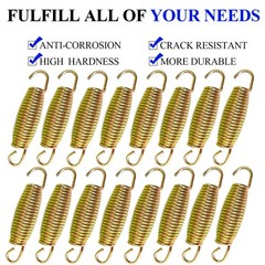 3.7 Inch Trampoline Springs,16pcs Heavy Duty Stainless Steel Replacement Tram…