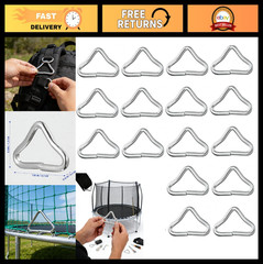 40pc Stainless Steel Triangle V Rings – Trampoline Replacement Parts & Accessori