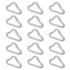 40PCS Trampoline Buckle Zinc Plating Steel V-Ring for Trampoline Strap Bag Clasp