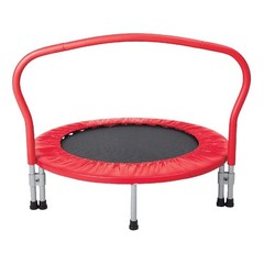 Mini Folding Trampoline 36in Indoor Outdoor Safe Exercise Jump Fun Kids Adults