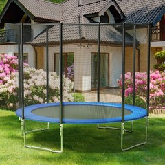 Safety Pad Spring Round Frame Pad Cover Replacement for 12FT Trampoline Blue