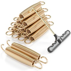5.5 Inch Trampoline Springs Heavy Duty with Swivel & Straight Hooks, Stainles…