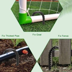 16 Inch 8 Pack Rebar Stakes Heavy Duty J Hook, Galvanized Steel Ground Stakes…