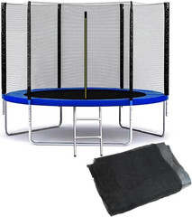 10Ft/15Ft Trampoline Net Replacement Safety Enclosure Net for 6 Straight Poles,