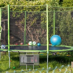 Trampoline Ladder, 2 Steps with Wide Step, Trampoline Steps with Storage Bag,…