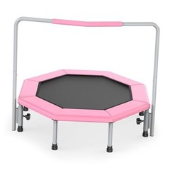 36 Inch Kids Trampoline for Toddlers Ages 1-3,Mini Indoor/Outdoor Pink