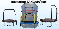 40″ Folding Mini Fitness Indoor Exercise Workout Rebounder Trampoline with Ha…