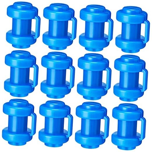 12 Pcs Trampoline Pole Caps 1 Inch in Dameter Enclosure Poles Caps blue