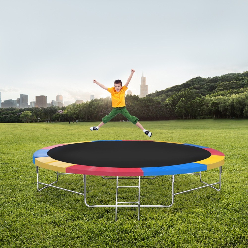 16 Ft Round Trampoline Safety Pad 10mm Foam PVC 30cm Wide Multi-Color