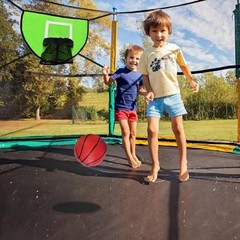 Trampoline Basketball Hoop with Pump and Mini Ball, Waterproof, Sunscreen…