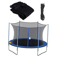 Trampoline Replacement Safety Net for 6 Straight Poles 15 FT Net For 6 Poles