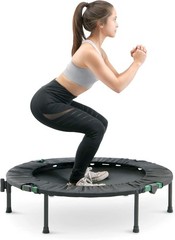 ASG-40 Black Cardio Trampoline w/ Handle – Low-Impact Home Fitness Trainer NEW
