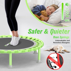 Foldable Mini Trampoline, 40″ Rebounder Trampoline for Adults & Kids, 450Lbs Cap