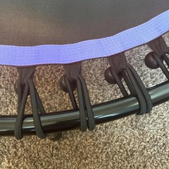 16PCS Mini Trampoline Bungee Cord 7 Inch Fitness Trampoline Bungee Cords, wit…