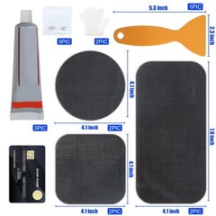 Trampoline Repair Kit Mat Patch 3 Sizes Fixes Tears Holes Jumping Surface