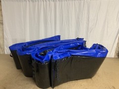 Edge cover for garden trampoline jumper spring cover in blue Ø 305 cm