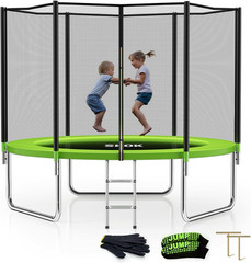 Trampoline for Kids,400Lbs Outdoor Trampoline with Net-Astm Approved Trampoline