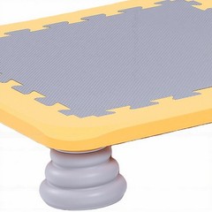 Yellow Mini Trampoline For Kids Sensory Trampoline Bouncing Board With Non LHEV