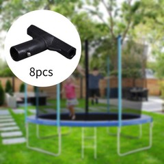 8Pcs Trampoline T Tube Connector Connection Fittings Replacement Supplies