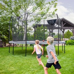 Skywalker Elite Series 12′ Round Trampoline with Basketball Hoop