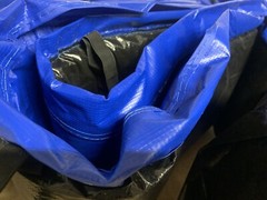 Edge cover for garden trampoline jumper spring cover in blue Ø 305 cm
