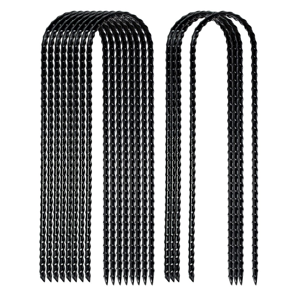 Nigh Coated Rebar Trampoline Wind Stakes Set of 12 Safety Ground Anchors Stak…