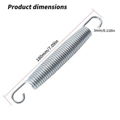 20pcs 7 Inch Stainless Steel Heavy Duty Trampoline Springs
