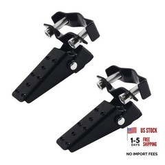 2PCS Foldable Motorcycle Foot Pegs,2026 Upgraded Clamp-On Motorcycle Foot