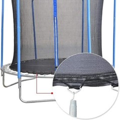 Trampoline Safety Net Replacement, 12FT UV Resistant 12 FT – 8 poles Black