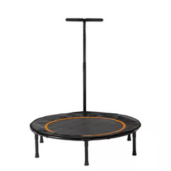 40 In. Fitness Trampoline with T-Shaped Handlebar-Compact, Stable, and Built for
