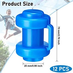 12 Pcs Trampoline Pole Caps 1 Inch in Dameter Enclosure Poles Caps blue