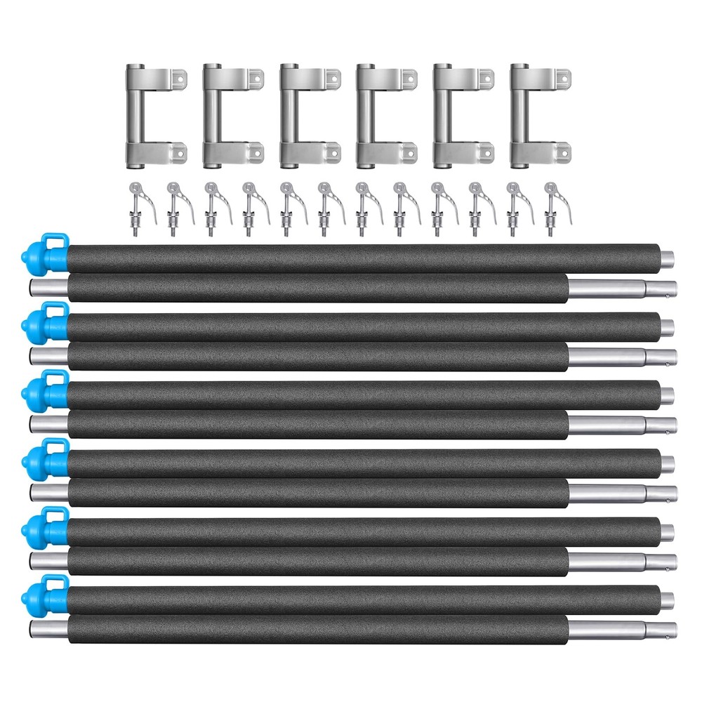 Universal 6-Pack Trampoline Replacement Enclosure Poles