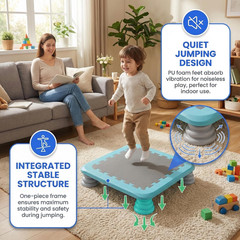 Mini Trampoline for Kids, 25 Inch Sensory Bounce Board for Balance & Coordinatio