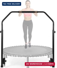 Arrowbash Adjustable Handle Bar Accessory for 40″ Round Fitness Trampolines Non-