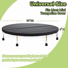 Waterproof Mini Trampoline Cover for Indoor/Outdoor Fitness & Toddler Rebounder