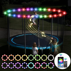 52Ft Trampoline Lights, Waterproof LED Lights for 16Ft 15Ft 14Ft 12Ft 10Ft Tramp