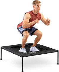 40-Inch Square Cardio Rebounder Trampoline (TPL-41SQ) – Stable Steel Frame for H