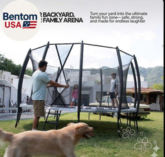 Trampoline Outdoor 10FT 14FT 16FT with Enclosure,5 Reinforced U-Shaped Legs with