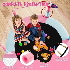 60″ Trampoline for Kids, 5 FT Indoor & Outdoor Small Toddler Trampoline with