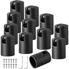 12 Pcs Trampoline Pole Caps, 1.2 Inch Diameter Trampoline Enclosure Pole Caps