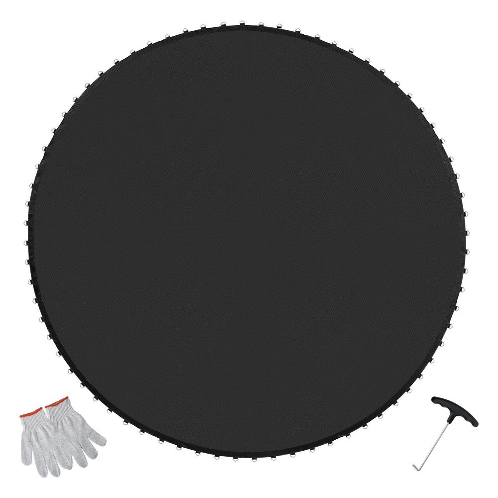 12ft Trampoline Jumping Mat 72 V-Rings 5.5in Springs Tightly Woven PP