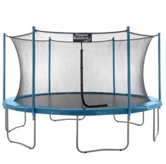 Large Trampoline Set & Enclosure Net, Backyard Outdoor 7.5 9 10 12 14 15 16 FT
