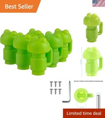 1.26″ Trampoline Pole Cap Set – 6 Green Caps for Safety and Easy Install
