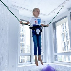 Premium Bungee for Fitnes Experience Home Bungee Playground Set. Kids Bungees